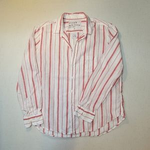 Frank & Eileen Red Stripe Button Down Shirt